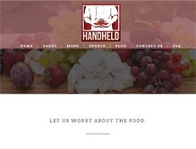 Tablet Screenshot of handheldcatering.com